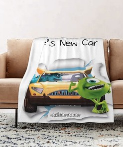 Custom Disney Mike's New Car Quilt Bedding Set - Great for Picnic and Home Decor
