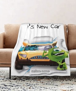 Custom Disney Mike's New Car Quilt Bedding Set - Great for Picnic and Home Decor