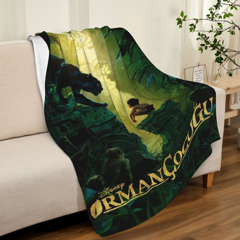Custom Disney The Jungle Book Quilt Bedding Set Blanket - Great for Picnic and Home Decor - Image 3
