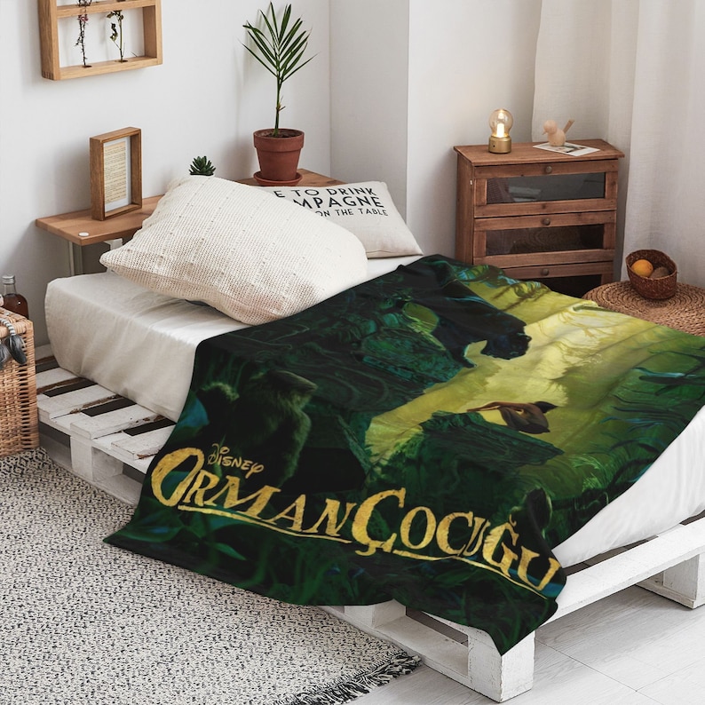 Custom Disney The Jungle Book Quilt Bedding Set Blanket - Great for Picnic and Home Decor - Image 4