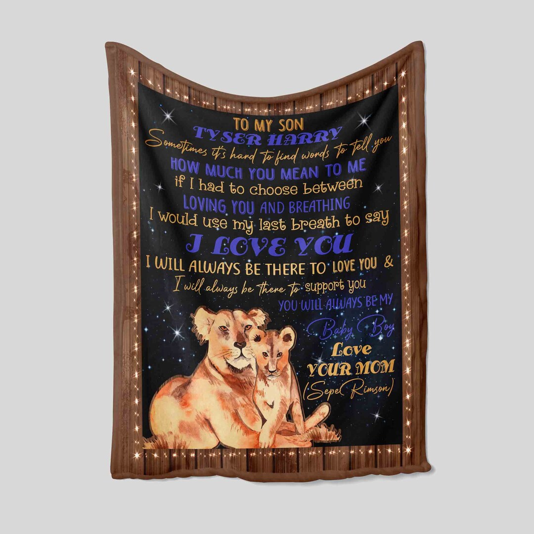 Custom King Lion Personalized Name Quilt Bedding Set - Great Gifts for Family, Home Decoration