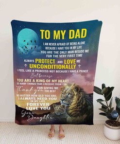Custom Lion Quilt Blanket Bedding Set For Father - Bedroom Decor