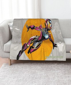 Custom Marvel Ironheart Quilt Blanket Bedding Set - Suitable for Home Decoration and Sofa Blanket.