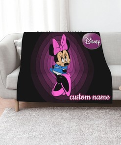 Custom Minnie Mouse Quilt Blanket Bedding Set - Great for Bedroom Decor and Home Decoration