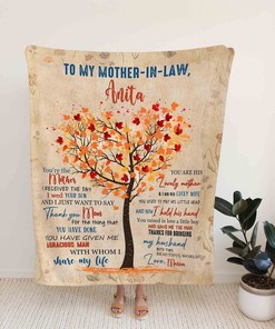 Custom Mother Personalized Quilt Bedding Set Blanket for Mother-in-law - Great Gifts for Family