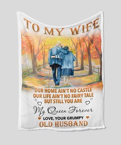 Custom Name Anniversary Blanket for My Wife - Great Gifts for Family, Home Decoration