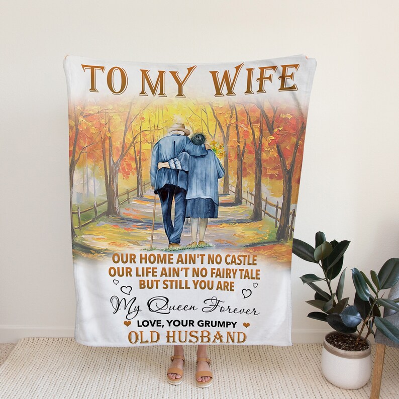 Custom Name Anniversary Blanket for My Wife - Great Gifts for Family, Home Decoration - Image 2