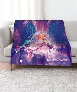 Custom Name Barbie Quilt Blanket Bedding Set for Bedroom Decor and Gift - Great Gifts for Family