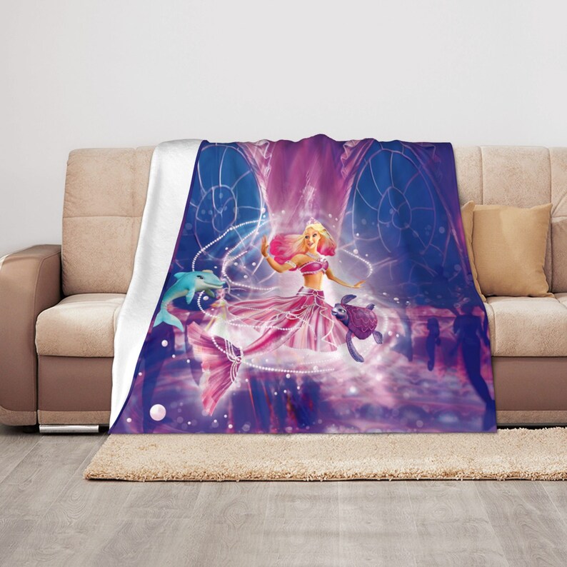 Custom Name Barbie Quilt Blanket Bedding Set for Bedroom Decor and Gift - Great Gifts for Family - Image 4