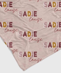 Custom Name Blanket for Baby Girl and Boy, Perfect for Family Photo Shoot and Home Decoration