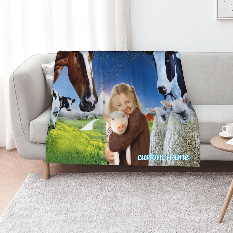Custom Name Charlotte's Web Bedding Set Blanket - Great Gifts for Family and Home Decoration - Image 2