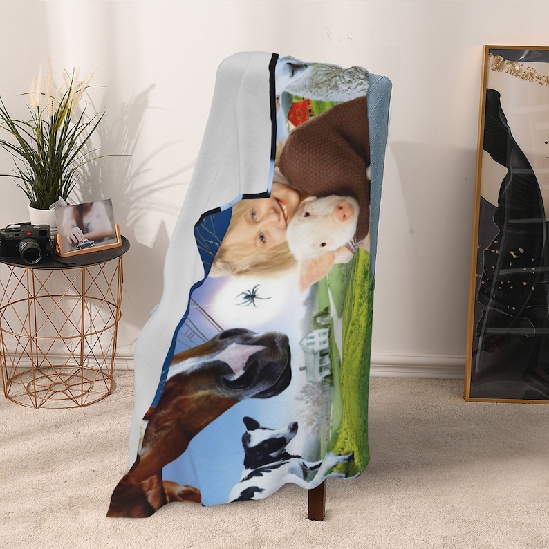 Custom Name Charlotte's Web Bedding Set Blanket - Great Gifts for Family and Home Decoration - Image 4