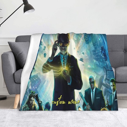 Custom Name Disney Artemis Fowl Quilt Blanket Personalized for Baby Birthday Gift and Home Decor