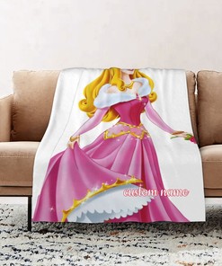 Custom Name Disney Aurora Bedding Set Blanket - Great Gifts for Family and Home Decoration