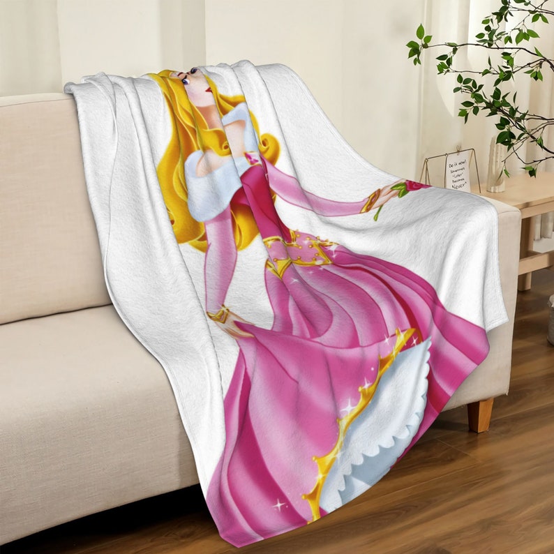 Custom Name Disney Aurora Bedding Set Blanket - Great Gifts for Family and Home Decoration - Image 4