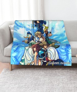 Custom Name Disney Kingdom Hearts Quilt Blanket Bedding Set for Home Decoration and Gift - Great Gifts for Family