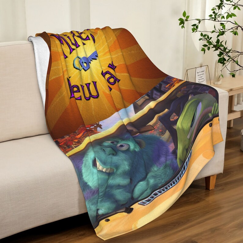 Custom Name Disney Mike's New Car Quilt Bedding Set - Perfect for Home Decoration and Great Gifts for Family - Image 4
