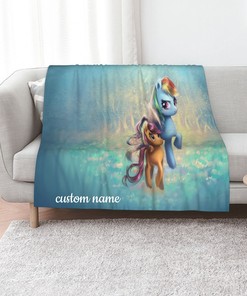 Custom Name Disney My Little Pony Quilt Bedding Set - Perfect for Bedroom Decor and Home Decoration