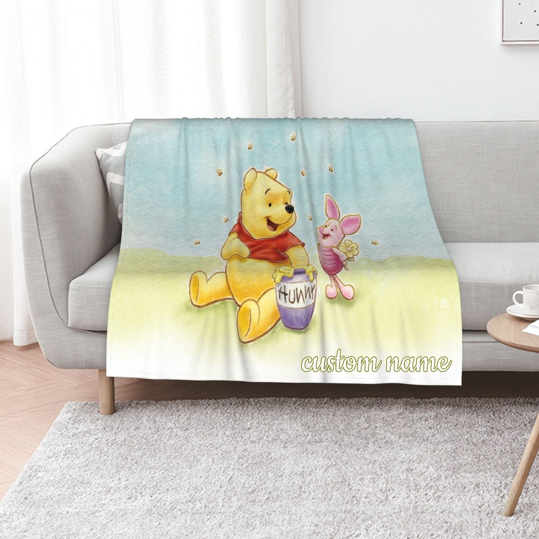 Custom Name Disney Piglet Quilt Blanket for Home Decoration and Gift - Great Gifts for Family