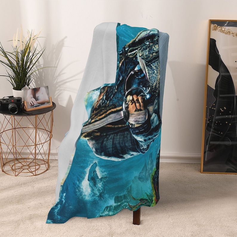 Custom Name Disney Pirates Of The Caribbean Quilt Blanket Set - Perfect for Home Decoration and Picnic, Great Gifts for Family - Image 4
