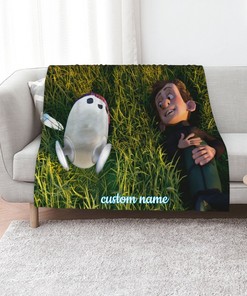 Custom Name Disney Ron's Gone Wrong Quilt Blanket Bedding Set for Home Decoration - Great Gifts for Family