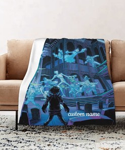 Custom Name Disney The Haunted Mansion Quilt Bedding Set Blanket for Home Decoration - Great Gifts for Family