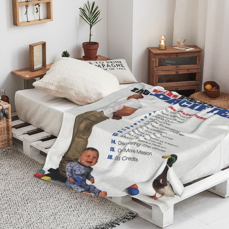 Custom Name Disney The Pacifier Quilt Blanket for Home Decoration and Gift - Great Gifts for Family - Image 3