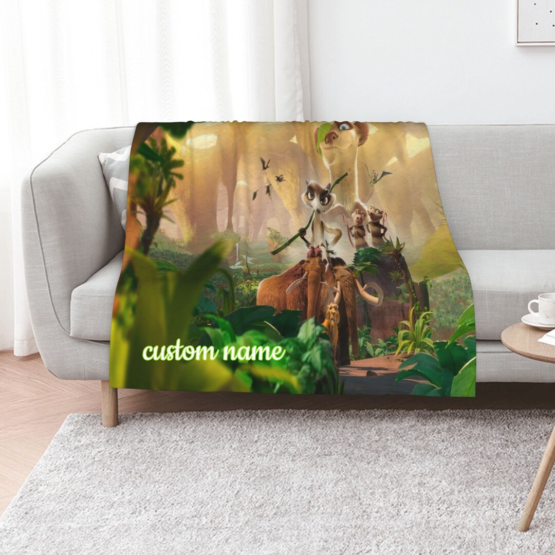 Custom Name Ice Age Adventures Quilt Bedding Set - Perfect for Bedroom Decor, Great Gifts for Family