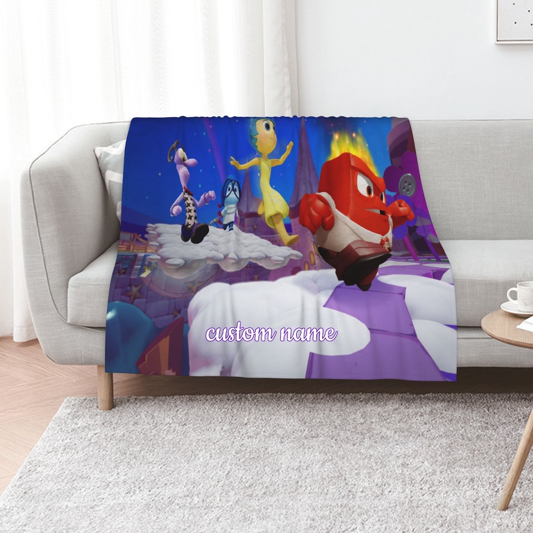 Custom Name Inside Out Quilt Blanket Set - Perfect for Home Decoration and Picnic, Great Gifts for Family