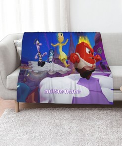 Custom Name Inside Out Quilt Blanket Set - Perfect for Home Decoration and Picnic, Great Gifts for Family
