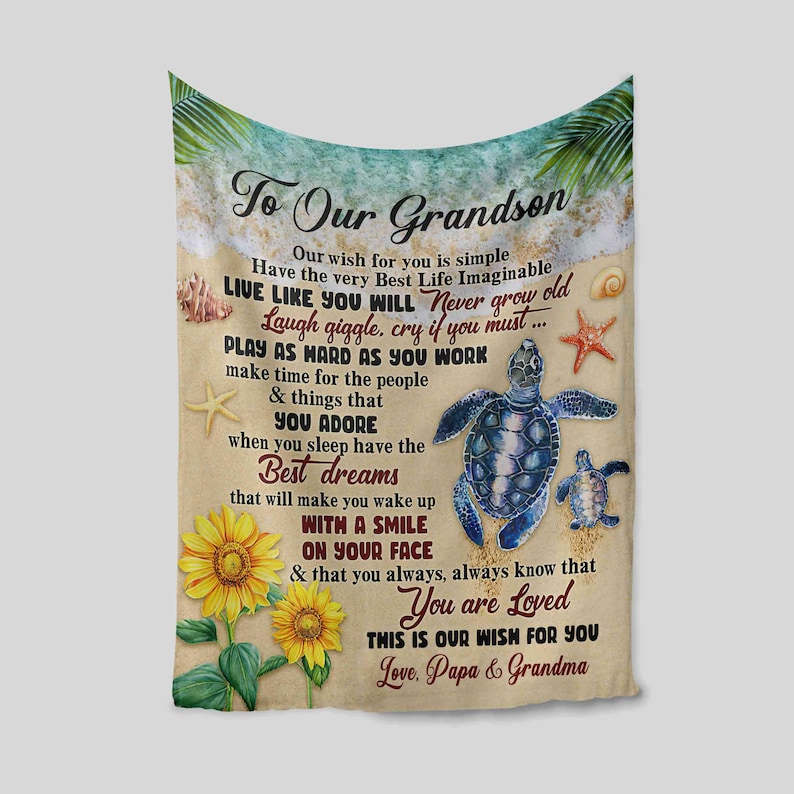 Custom Name Lion Blanket for Our Son - Perfect for Bedroom Decor, Great Gifts for Family - Image 3
