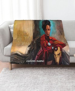 Custom Name Marvel Ironheart Quilt Bedding Set - Perfect for Bedroom Decor, Great Gifts for Family