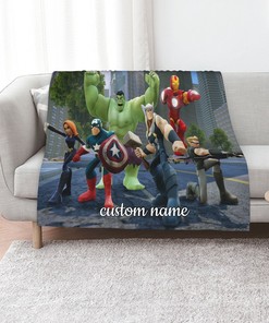 Custom Name Marvel Quilt Bedding Set - Perfect for Bedroom Decor, Great Gifts for Family