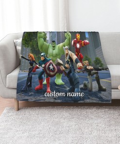 Custom Name Marvel Quilt Bedding Set - Perfect for Bedroom Decor, Great Gifts for Family