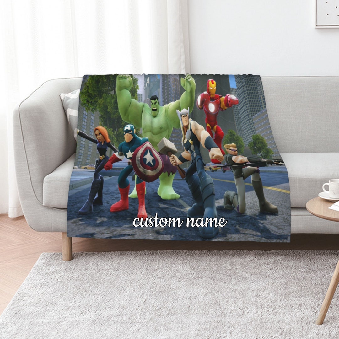 Custom Name Marvel Quilt Bedding Set - Perfect for Bedroom Decor, Great Gifts for Family