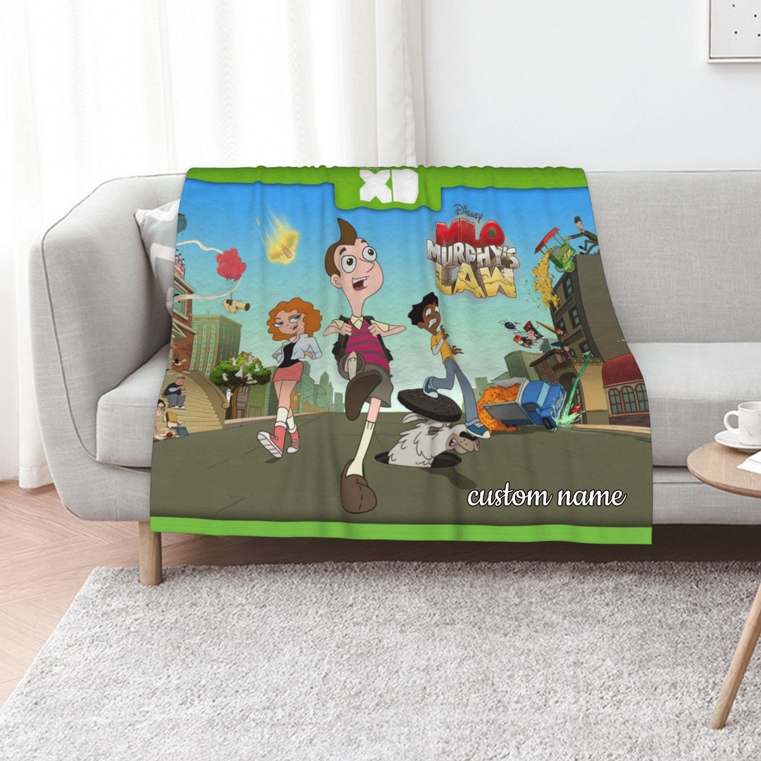 Custom Name Milo Murphy's Law Quilt Blanket Set - Perfect for Home Decoration and Picnic, Great Gifts for Family