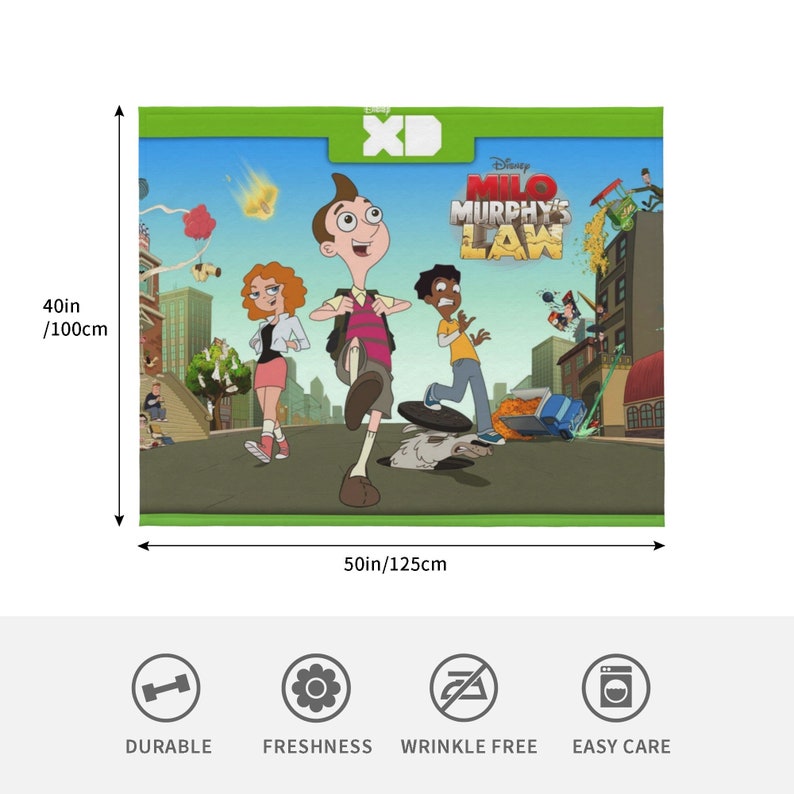Custom Name Milo Murphy's Law Quilt Blanket Set - Perfect for Home Decoration and Picnic, Great Gifts for Family - Image 4