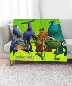 Custom Name Monsters At Work Quilt Bedding Set - Perfect for Bedroom Decor, Great Gifts for Family