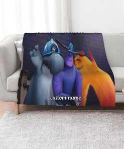 Custom Name Monsters At Work Quilt Bedding Set - Perfect for Bedroom Decor and Home Decoration