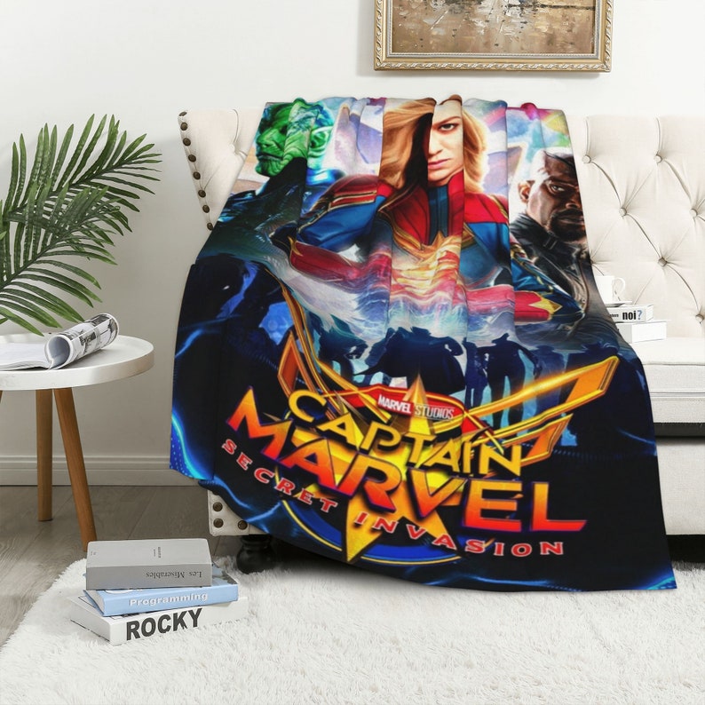 Custom Name Secret Invasion Quilt Blanket Bedding Set for Home Decoration - Great Gifts for Family - Image 3