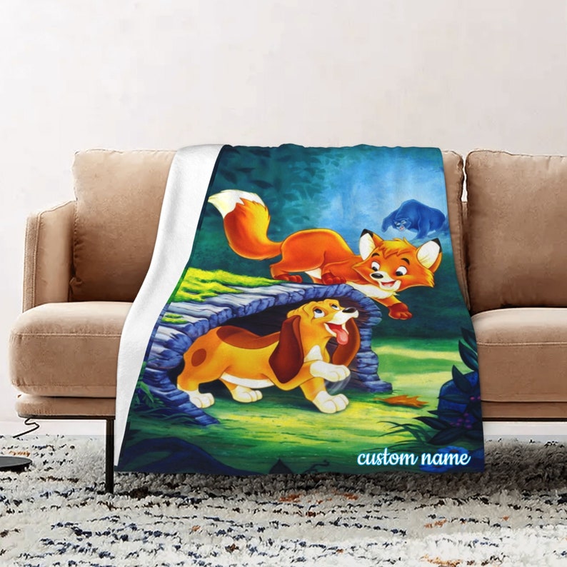 Custom Name The Fox And The Hound Quilt Bedding Set - Perfect for Bedroom Decor, Great Gifts for Family - Image 2