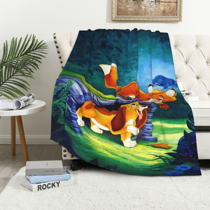 Custom Name The Fox And The Hound Quilt Bedding Set - Perfect for Bedroom Decor, Great Gifts for Family - Image 3