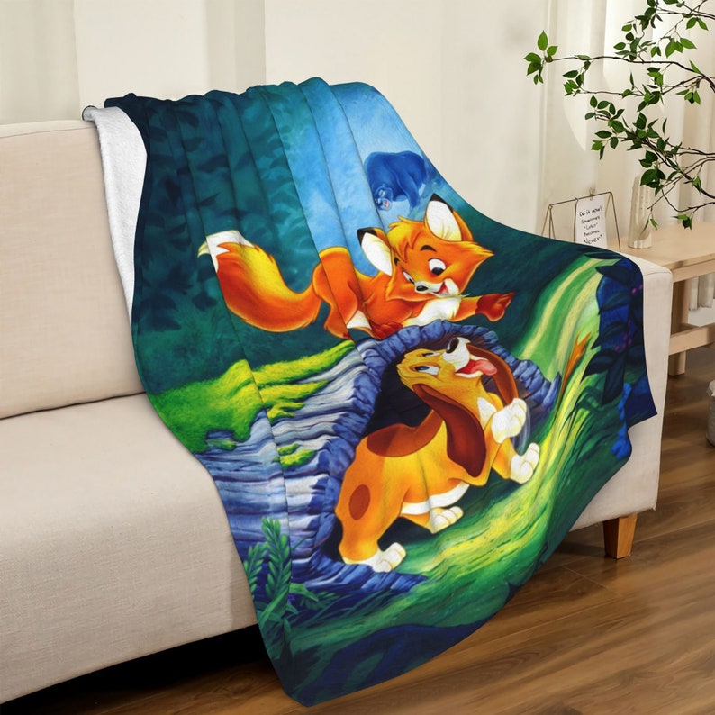 Custom Name The Fox And The Hound Quilt Bedding Set - Perfect for Bedroom Decor, Great Gifts for Family - Image 4