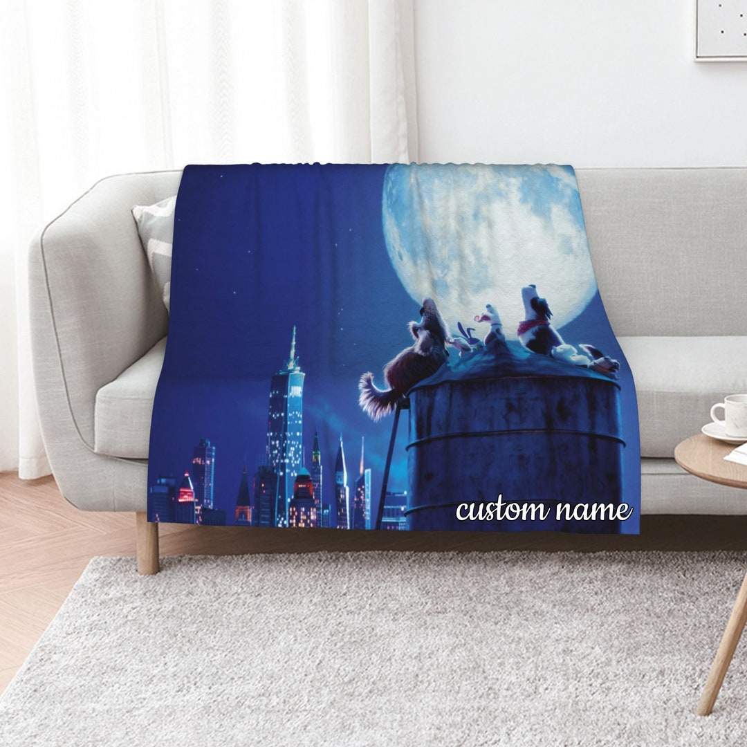 Custom Name The Secret Life Of Pets Quilt Blanket Set - Perfect for Home Decoration and Picnic, Great Gifts for Family