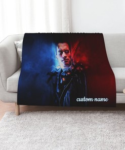Custom Name The Terminator Quilt Blanket Set - Perfect for Home Decoration and Picnic, Great Gifts for Family