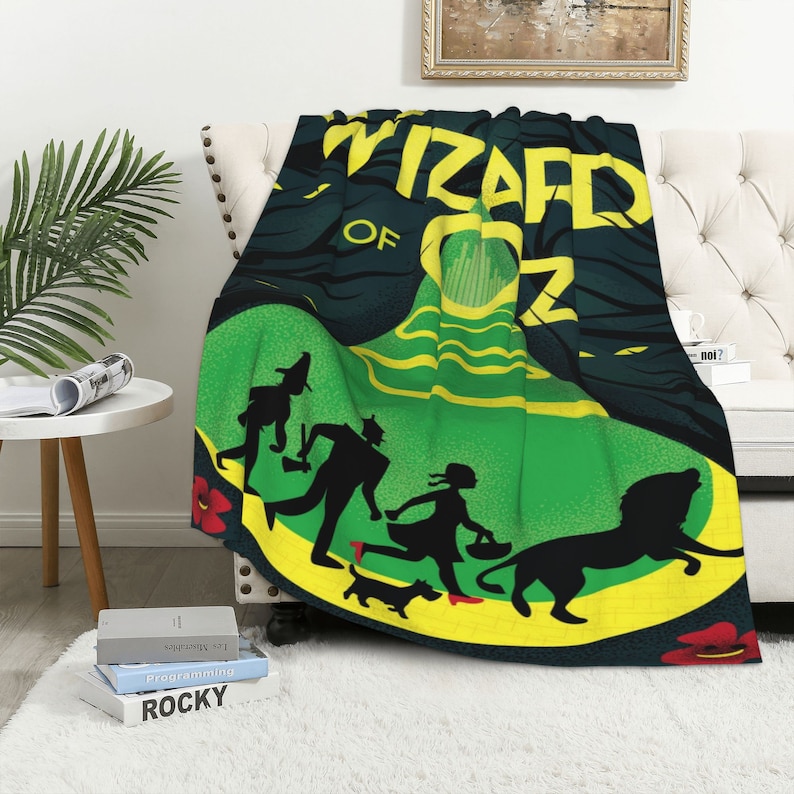 Custom Name The Wizard of OZ Bedding Set Blanket - Suitable for Home Decoration and Picnic - Image 3
