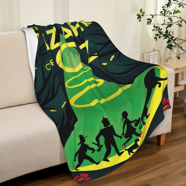 Custom Name The Wizard of OZ Bedding Set Blanket - Suitable for Home Decoration and Picnic - Image 4