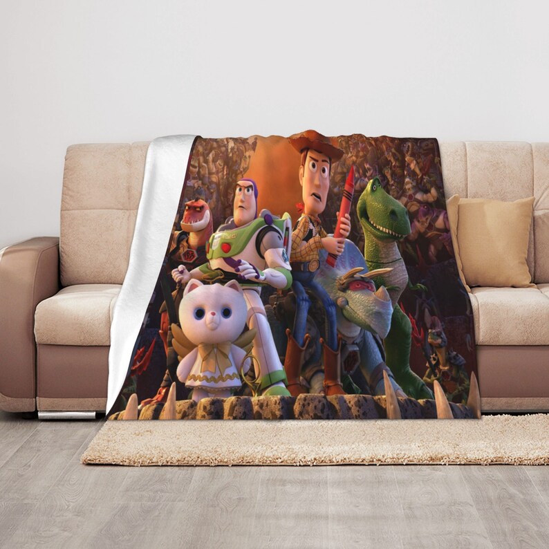 Custom Name Toy Story Quilt Blanket Set - Perfect for Home Decoration and Picnic, Great Gifts for Family - Image 3
