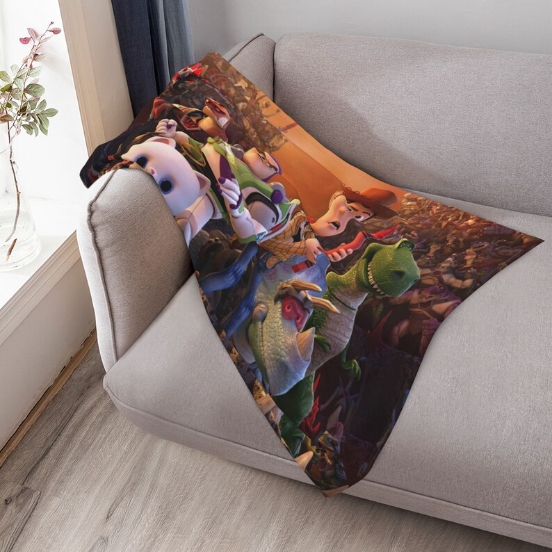 Custom Name Toy Story Quilt Blanket Set - Perfect for Home Decoration and Picnic, Great Gifts for Family - Image 4
