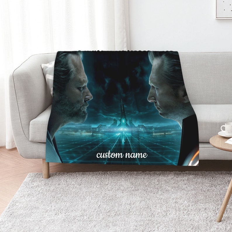 Custom Name Tron Legacy Bedding Set Blanket - Great Gifts for Family and Home Decoration - Image 2